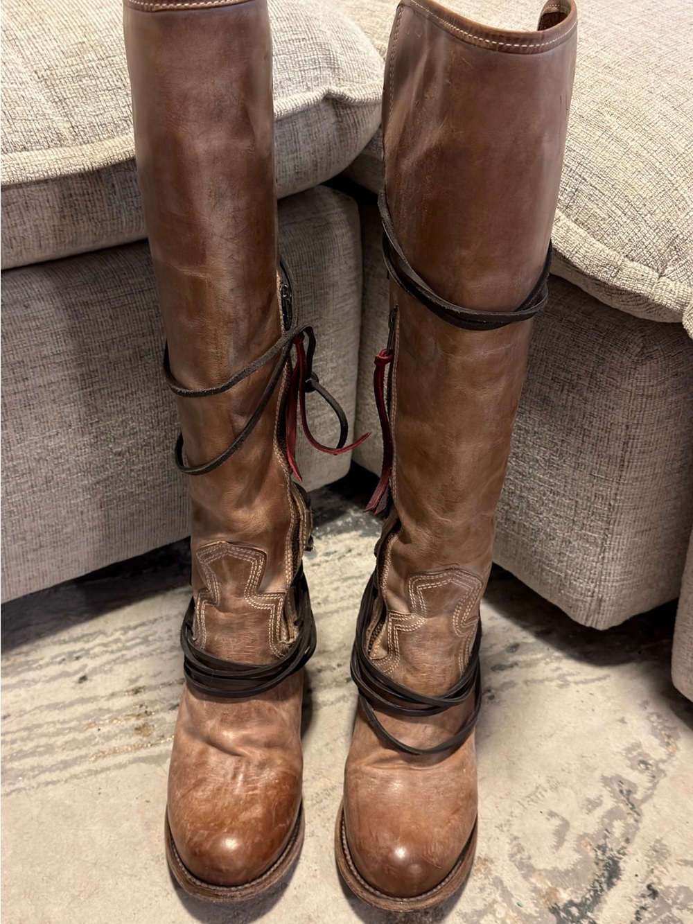 Freebird by Steven Brown Lace-Up Tall Leather Boots - Picture 5 of 11